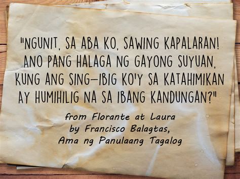 francisco balagtas quotes